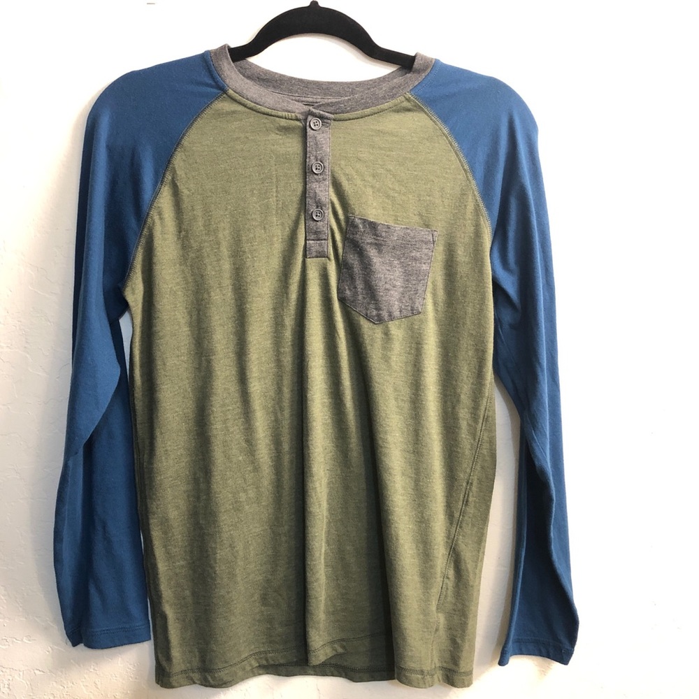 Long Sleeve Color Block T-Shirt XL (14-16)